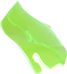 KLOCK WERKS Kolor Flare™ Windshield - 3-1/2" - Green Ice - FLR KWW-01-0656