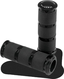 Performance Machine Handle Grip Set- XL Rubber 2K7 - Black Ano