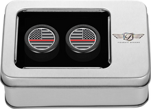 FIGURATI DESIGNS Docking Covers - American Flag - Contrast Cut - Black FD75-DC-2730-BK