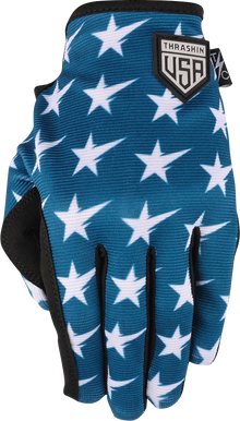 THRASHIN SUPPLY CO. Stars & Bolts Stealth Gloves - Red/Blue - XL SV1-12-11