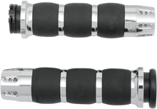 AVON GRIPS Gatlin Velvet Air Grips - Chrome AIR-93-GAT