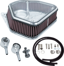 ALLOY ART Boom Box Air Cleaner Kit - Clear Cover 2.8M8P