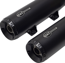 S&S CYCLE Grand National Slip-On Mufflers - Black - 50-State 4110-266