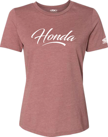 FACTORY EFFEX Women's Honda Script T-Shirt - Heather Mauve - Small 27-87340
