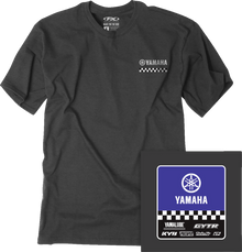 FACTORY EFFEX Yamaha Starting Line T-Shirt - Heather Charcoal - Medium 27-87202