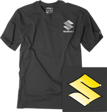 FACTORY EFFEX Suzuki Bling T-Shirt - Heather Charcoal - Large 27-87414