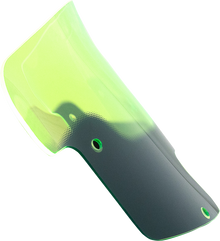 KLOCK WERKS Kolor Flare™ Windshield - 8" - Green Ice - Indian KWW-04-0621