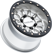 Alpha Hyper Wheel 6/5.5 Hyper Silv/Blk 15x10 +25mm