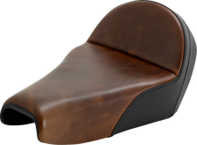 SADDLEMEN Lariat Solo Seat - Distressed Leather - 3.3 Gal Tank - XL '04-'22 807-11B-0041