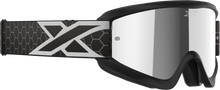 Flat Out Mirror Goggle Black/White Silver Mirror