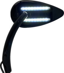 CUSTOM DYNAMICS Mirrors - Side View - with LED Turn Signal - Black - Pair CD-MIR-PLUG-B