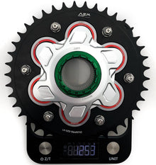 AEM FACTORY - GHOST-6 DUCATI ALUMINUM BILLET LIGHTWEIGHT HUB FLANGE AND CUSH DRIVES for Large Hub Ducati Models