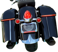 CUSTOM DYNAMICS Saddlebag Lights - Low Profile - Red Lens - Indian CD-IND-SPR-V2-R