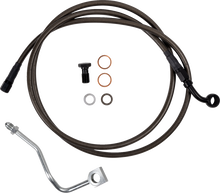 BARNETT Brake Line - Upper - Carbon Coat w/ Black Fittings - +6" 254-30-51133-6