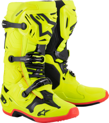 Tech 10 Boots Ylw Fluo/Blk/Red Fluo Sz 8