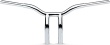 LA CHOPPERS Kage Fighter Welded Bent-Riser Handlebar - One Piece - 10" - Chrome LA-7338-10
