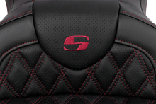 SADDLEMEN Roadsofa™ Seat - with Backrest - Wine Berry Stitch - FL '08-'23 808-07B-182B8