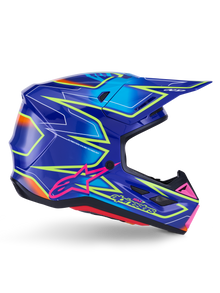 Sm7 Cast Helmet Blue/Pnk/Ylw Fluo Glossy Xl