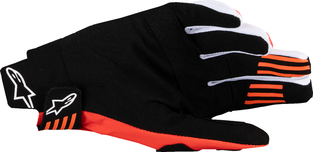 ALPINESTARS Techstar MX Gloves - Black/Hot Orange - Small 3560125-1041-S