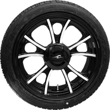 COASTAL MOTO Largo 3D Rear Wheel - Black Cut (18") | Falken Tire (215/45ZR18) - Trike PKG-LGO-187T-BC