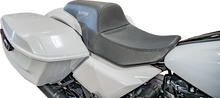 SLYFOX Drifter Tour Seat - Vinyl w/ Slipstop - Gray Logo - FL '23-'24 4685B-Slyfox