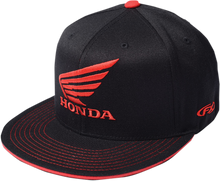 FACTORY EFFEX Honda Wing Flexfit® Hat - Black/Red - Large/XL 17-88392