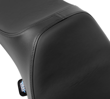 DRAG SPECIALTIES SEATS Predator III Seat - Extended Reach - Smooth - Black Solar Leather - FLH/FLT '08-'24 4687E