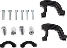 MOOSE OFFROAD Evo 2 Black Debris Deflectors with Tapered Clamp Set 50-5218B