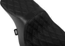 DRAG SPECIALTIES SEATS Predator 2-Up Seat - Vinyl - Double Diamond Black Stitch - w/o Backrest - FLTR/FLHX '23-'24 4692B