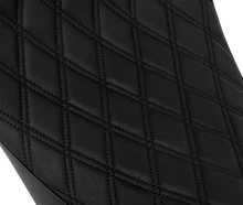 DRAG SPECIALTIES SEATS Solo Front Seat - Double Diamond - Black Stitch - w/ Backrest Option - FL '08-'23 4699B