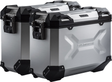 SW-MOTECH TRAX ADV Aluminum Case System - Silver - Ducati Multistrada 950/1200/1260/V2 '15-'24 KFT.22.114.70002/S