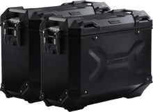 SW-MOTECH TRAX ADV Aluminum Case System - Black - Ducati Multistrada V4 '21-'24 KFT.22.822.70200/B