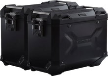 SW-MOTECH TRAX ADV Aluminum Case System - Black - Suzuki V-Strom 1000 '14-'19 KFT.05.440.70101/B