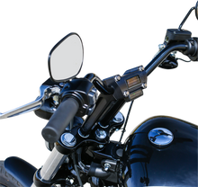 THRASHIN SUPPLY CO. Handlebar Risers - Straight - 8" - Gauge Cutout - Black TSC-8025-1