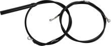 LA CHOPPERS Standard Black Vinyl Handlebar Cable/Brake Line Kit - Stock Ape Hangers - '21-'22 FLH LA-8062KT-08B