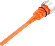 FIGURATI DESIGNS Magnetic Oil Dipstick - Curved - Silver - M8 Softail FD01-STM8-SM-SS