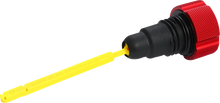 FIGURATI DESIGNS Performance Magnetic Oil Dipstick - Knurled - Red - '07-'16 Touring/Trike FDP01-TCKN-R
