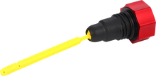 FIGURATI DESIGNS Performance Magnetic Oil Dipstick - Curved - Red - '07-'16 Touring/Trike FDP01-TCSM-R