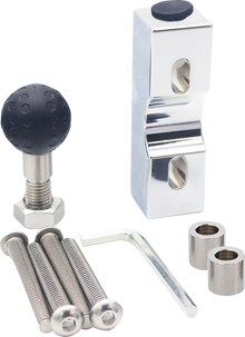RIDEPOWER Metal Phone Mount - Large - Perch Mount - Chrome RPMTLMOUNTLGCR