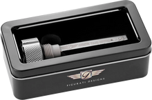 FIGURATI DESIGNS Transmission Oil Dipstick - Magnetic - Knurled - Silver - M8 FD01-MAGTD-KN-SS