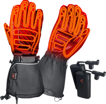 GERBING HEATED CLOTHING Women's 7 V Atlas Ultra-Flex Battery Heated Gloves - Black - Large GER-AFGV-7V-W-L