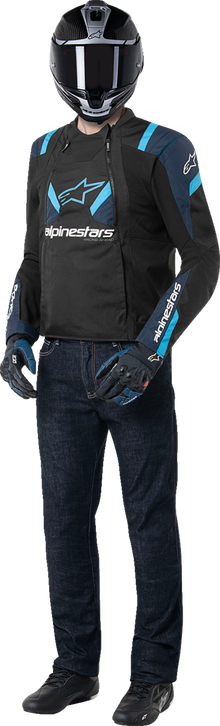 ALPINESTARS T-Stunt Air Jacket - Black/Dark Blue/Blithe Blue - 2XL 3301825-1386-2X
