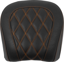 MUSTANG Wide Tripper™ Seat - Passenger - Mandarin Orange Stitching - FLT/FLH '23-'25 88511MO