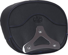 MUSTANG Deluxe Sissy Bar Pad - Diamond - Sky Blue Stitch - FLT/FLH '23-'25 88450SB