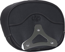 MUSTANG Deluxe Sissy Bar Pad - Diamond - Gunmetal Stitch - FLT/FLH '23-'25 88450GM