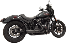 BASSANI XHAUST 2-into-1 Ripper Exhaust System with Megaphone Muffler - Short - Black - M8 Softail 1S75B