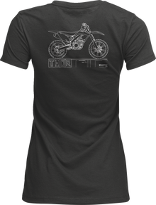 THOR Women's Blueprint T-Shirt - Charcoal - XL 3031-4325