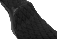 SLYFOX High Noon Seat - Double Diamond - Black Logo - Black Stitch - FLH/FLT '08-'25 4710C-SlyFox