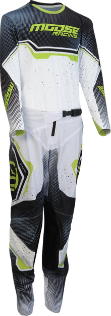 MOOSE OFFROAD Youth Qualifier® Pants - White/Black/Green - US 26 2903-2669