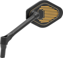 DRAG SPECIALTIES Mirror - Adjustable - Diamond - Black/Gold - Short Stem - Left M03-06L